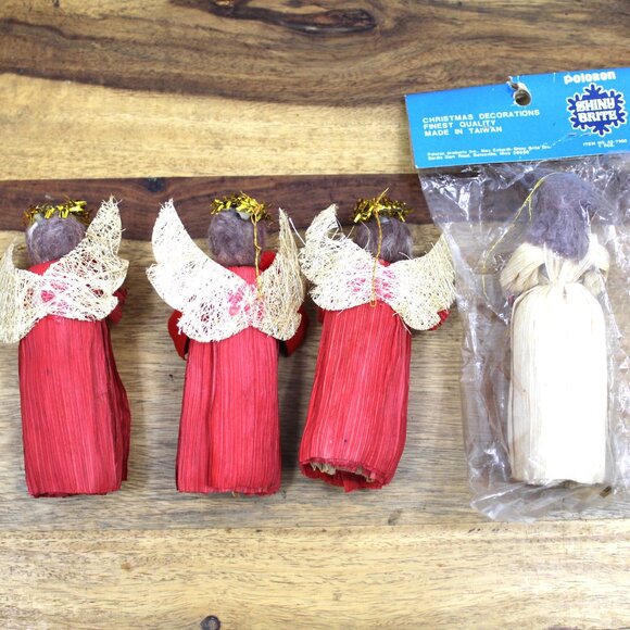 NOS unopened Shiny Brite Corn Husk Produce Vendor Christmas Ornament - Picture 10 of 10